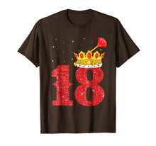 Load image into Gallery viewer, Funny shirts V-neck Tank top Hoodie sweatshirt usa uk au ca gifts for 18th Birthday Boy Gold Crown 18 Years old T-Shirt Gifts 1104849
