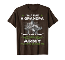 Load image into Gallery viewer, Funny shirts V-neck Tank top Hoodie sweatshirt usa uk au ca gifts for Retired Army Shirt I&#39;m a Dad A Grandpa-Nothing Scares Me 1567811
