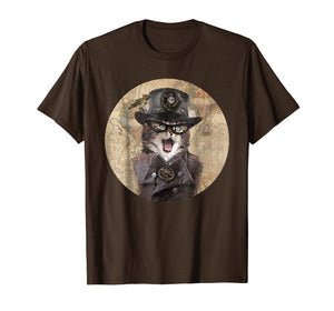 Funny shirts V-neck Tank top Hoodie sweatshirt usa uk au ca gifts for Steampunk Cat - Mens & Womens Soft Lightweight T-Shirt 6554 1537634