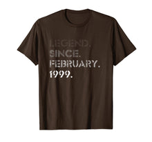 Load image into Gallery viewer, Legend February 1999 21 Years Old 21st Birthday Gifts T-Shirt-1206262
