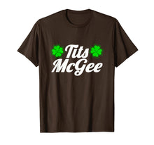 Load image into Gallery viewer, Women&#39;s Tits McGee Funny St. Patrick&#39;s Day Shamrocks Girls TShirt943542
