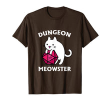 Load image into Gallery viewer, Dungeon Meowster Funny Nerdy Gamer Cat D20 RPG T-Shirt-737107
