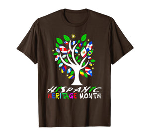 Tree Flag National Hispanic Heritage Month T-Shirt