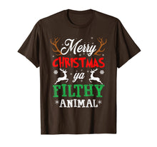Load image into Gallery viewer, Funny shirts V-neck Tank top Hoodie sweatshirt usa uk au ca gifts for Funny Alone At Home Movies Merry Christmas You Filty Animal T-Shirt 84348
