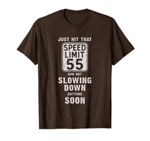 Load image into Gallery viewer, Happy 55th Birthday with Speed Limit Sign 55 Shirt T-Shirt-315659
