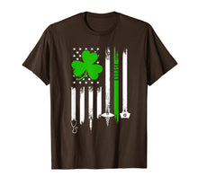 Load image into Gallery viewer, American Flag Shamrock Nurse St Patrick&#39;s Day Gifts TShirt466086
