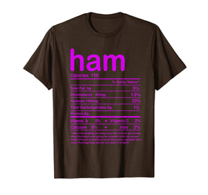 Thanksgiving Ham Nutritional Facts T-Shirt