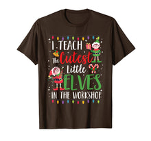 Load image into Gallery viewer, Teacher Christmas Gift I Teach Cutest Elves In The Workshop T-Shirt-1880709
