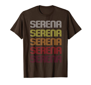 Serena Retro Wordmark Pattern - Vintage Style T-Shirt T-Shirt