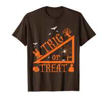 Load image into Gallery viewer, Trig or Treat Halloween Shirt Math Teachers Students Gift
