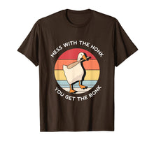 Load image into Gallery viewer, Mess With The Honk You Get The Bonk Goose Memes Gifts T-Shirt
