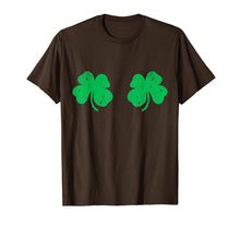Load image into Gallery viewer, Shamrock Boobs T-Shirt Irish St Patricks Day Gift Shirt T-Shirt-98032
