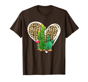 Leopard Heart Cactus Valentine's Day Gifts For Women TShirt652585