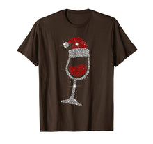 Load image into Gallery viewer, Wine Glasses Santa Hat Christmas Funny Wine Lover Gift T-Shirt

