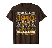 Load image into Gallery viewer, February 1940 Shirt 80 Years Old 80th Birthday Gifts T-Shirt-1285668
