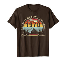 Load image into Gallery viewer, Feb 1970 Sunset Vacation 50 Yrs Old Vintage Retro Birthday T-Shirt-5999091
