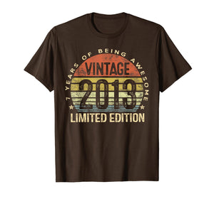 7 Year Old Gifts Vintage 2013 Limited Edition 7th Birthday TShirt232791