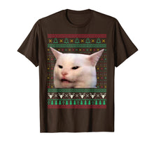 Load image into Gallery viewer, Funny shirts V-neck Tank top Hoodie sweatshirt usa uk au ca gifts for Woman Yelling at a Cat Ugly X-mas Sweaters Funny Meme Dress T-Shirt 769748
