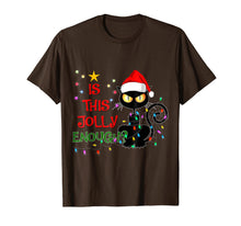 Load image into Gallery viewer, Funny shirts V-neck Tank top Hoodie sweatshirt usa uk au ca gifts for Black Cat Christmas Tree Is This Jolly Enough Cat Light Gift T-Shirt 1161210
