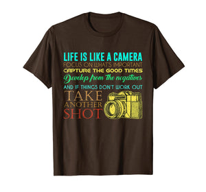 Funny shirts V-neck Tank top Hoodie sweatshirt usa uk au ca gifts for Photography Life Is Like A Camera Photographer Gift T-Shirt 1216688