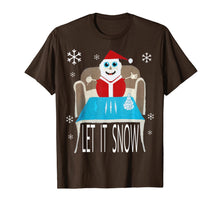 Load image into Gallery viewer, Let It Snow Santa Cocaine Adult Humor Xmas Funny Gag Gifts T-Shirt-1769818
