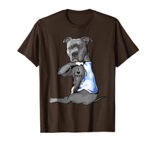 Load image into Gallery viewer, Women Gifts Pit bull Dog Tattoo I Love Mom TShirt205449
