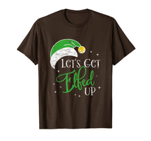 Load image into Gallery viewer, Funny Elf Drinking Team Christmas Party - Let&#39;s Get Elfed Up T-Shirt-3199539
