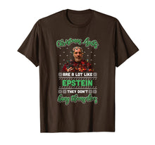 Load image into Gallery viewer, Christmas Lights Are A Lot Like Epsteins They Don&#39;t Hang T-Shirt-405046
