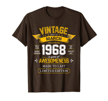 Load image into Gallery viewer, Best of 1968 Vintage 52nd Gift Retro March 1968 Birthday T-Shirt-4010031
