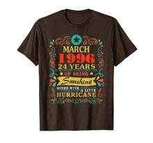 Load image into Gallery viewer, Sunshine March 1996 24th Birthday Gifts Hurricane Funny T-Shirt-3971142
