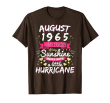 Load image into Gallery viewer, AUGUST 1965 Girl 55 Years Being Sunshine Mixed Hurricane T-Shirt-4086255
