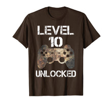 Load image into Gallery viewer, Level 10 Unlocked Boys 10th Birthday 10 Year Old Gamer Gift  T-Shirt 462617
