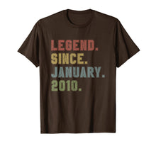 Load image into Gallery viewer, Legend Since January 2010 10th Birthday 10 Years Old Gifts T-Shirt-3194170
