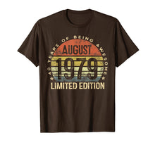 Load image into Gallery viewer, Born August 1979 Limited Edition Bday Gifts 40th Birthday T-Shirt 116205
