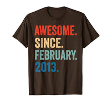 Load image into Gallery viewer, Awesome Since February 2013 T-Shirt 7 years old Gifts Shirt T-Shirt-264992
