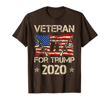 Load image into Gallery viewer, Veterans For Trump 2020 Shirt Military Republican Supporters 130252
