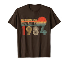 Load image into Gallery viewer, Mens 35th Wedding Anniversary Gifts Husband Since November 1984 T-Shirt
