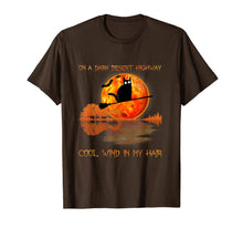 Load image into Gallery viewer, On A Dark Desert Highway Black Cat Feel Cool Wind in My Hair T-Shirt
