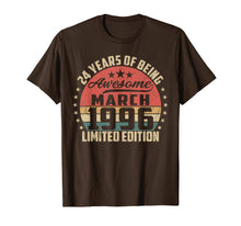 Load image into Gallery viewer, Vintage March 1996 24 Year Old Bday Gifts 24th Birthday TShirt955864
