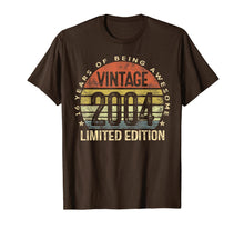 Load image into Gallery viewer, 16 Year Old Gifts Vintage 2004 Limited Edition 16th Birthday T-Shirt-85738
