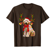 Load image into Gallery viewer, Santa Golden doodle reindeer Light Christmas gifts T-Shirt-2084445

