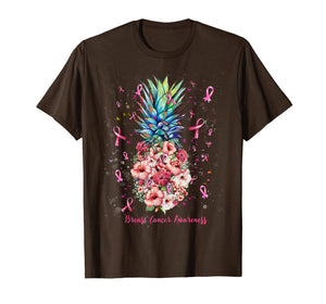 Pineapple BREAST CANCER AWARENESS Yellow Ribbon T-Shirt
