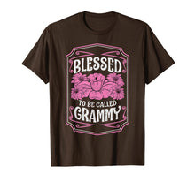 Load image into Gallery viewer, Blessed To Be Called Grammy Cute Floral Christmas Gifts T-Shirt-3159722
