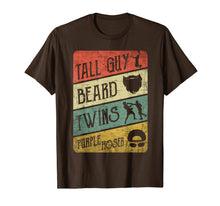 Load image into Gallery viewer, Kids Dude Tall Guy Beard Twins Purple Hoser T-Shirt-88318
