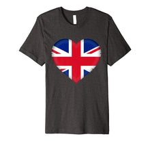 Load image into Gallery viewer, Funny shirts V-neck Tank top Hoodie sweatshirt usa uk au ca gifts for I Love United Kingdom UK T-Shirt | British Flag Heart Outfit 2253053
