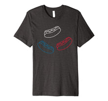 Load image into Gallery viewer, Red White Blue Hot Dogs Food USA American 4th of July Gift Premium T-Shirt 1488009
