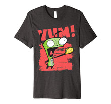 Load image into Gallery viewer, Funny shirts V-neck Tank top Hoodie sweatshirt usa uk au ca gifts for Invader Zim Gir Screaming Yum! Taco Portrait Premium T-Shirt 3334201
