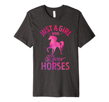 Load image into Gallery viewer, Funny shirts V-neck Tank top Hoodie sweatshirt usa uk au ca gifts for Just A Girl Who Loves Horses Shirt Horse Riding Women Gifts 821675
