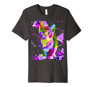 Funny shirts V-neck Tank top Hoodie sweatshirt usa uk au ca gifts for 70s 80s Party Trippy Cat Premium T-Shirt 598886