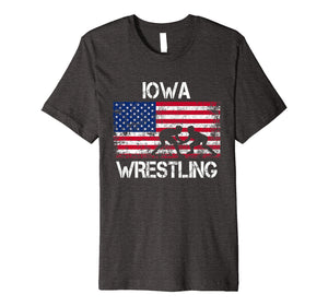 Funny shirts V-neck Tank top Hoodie sweatshirt usa uk au ca gifts for Iowa Wrestling American Flag Gift For Wrestler Shirt 1967739